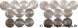 Lot de 10 pièces de 100 francs commémoratives n.d. - F.-/