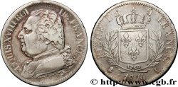 5 francs Louis XVIII, buste habillé 1814 Bayonne F.308/8