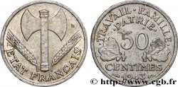 50 centimes Francisque, lourde 1943  F.195/4