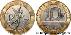 10 francs Génie de la Bastille, (BU) Brillant Universel, frappe médaille 1992 Pessac F.375/9