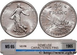 1/2 franc Semeuse 1965 Paris F.198/3 MS65 GENI