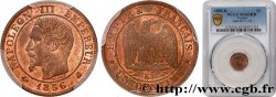 Un centime Napoléon III, tête nue 1856 Bordeaux F.102/30