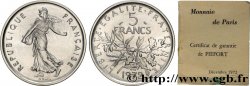 Piéfort Argent de 5 francs Semeuse 1972 Paris GEM.154 P2 