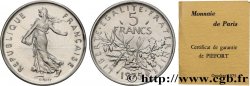 Piéfort Argent de 5 francs Semeuse 1975 Pessac GEM.154 P2