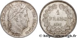 1 franc Louis-Philippe, couronne de chêne 1847 Paris F.210/110 SUP+ 