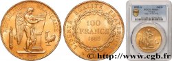 100 francs or Génie, tranche inscrite en relief Dieu protège la France 1882 Paris F.552/5