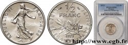 Piéfort argent de 1/2 franc Semeuse 1973 Pessac GEM.91 P2P