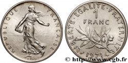 Piéfort argent de 1 franc Semeuse 1971 Paris GEM.104 P2