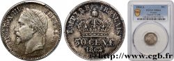 50 centimes Napoléon III, tête laurée 1864 Paris F.188/2