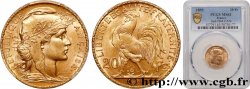 20 francs or Coq, Dieu protège la France 1899 Paris F.534/2