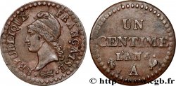 Un centime Dupré, 6 normal 1798 Paris F.100/3