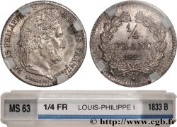 1/4 franc Louis-Philippe 1833 Rouen F.166/31