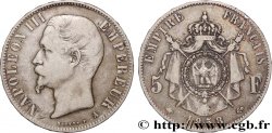 5 francs Napoléon III, tête nue 1858 Paris F.330/11