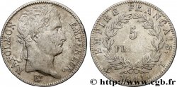 5 francs Napoléon Empereur, Empire français 1811 Nantes F.307/38 VF 