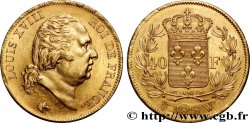 40 francs or Louis XVIII 1818 Lille F.542/8