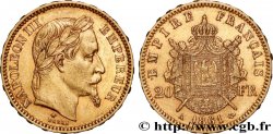 20 francs or Napoléon III, tête laurée 1861 Paris F.532/1
