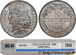 Concours de 10 centimes, essai en étain par Dantzell 1848 Paris VG.3135 var.