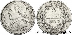 VATICAN ET ÉTATS PONTIFICAUX 2 Lire Pie IX an XXIV 1870 Rome
