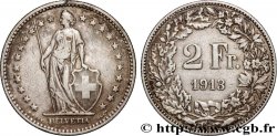 SWITZERLAND 2 Francs Helvetia 1913 Berne - B