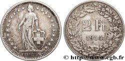 SWITZERLAND 2 Francs Helvetia 1914 Berne