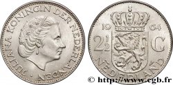 NETHERLANDS 2 1/2 Gulden reine Juliana 1964 Utrecht