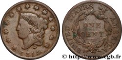 UNITED STATES OF AMERICA 1 Cent “Matron Head” variété à petite date 1819 Philadelphie