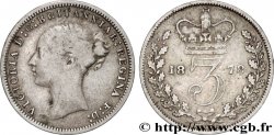 UNITED KINGDOM 3 Pence Victoria “Bun Head” 1878 