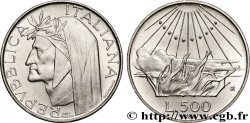 ITALIA 500 Lire 700e anniversaire de la naissance de Dante Alighieri / l’Enfer 1965 Rome