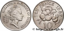 GUERNESEY 10 Pence Elisabeth II 1987 Llantrisant