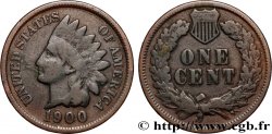 ESTADOS UNIDOS DE AMÉRICA 1 Cent tête d’indien, 3e type 1900 Philadelphie