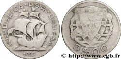 PORTUGAL 5 Escudos emblème 1933 