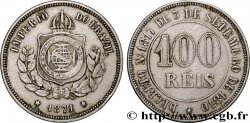 BRAZIL 100 Reis Empereur Pierre II 1871 Rio de Janeiro