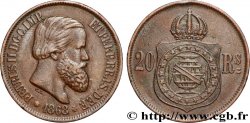 BRAZIL 20 Réis Empereur Pierre II 1868 