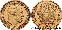 ORO, PALADIO Y PLATINO INVERSIÓN 20 Mark Guillaume Ier, 1e type 1873 Berlin