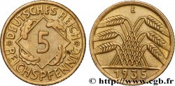 ALEMANIA 5 Reichspfennig gerbe de blé 1935 Muldenhütten - E