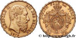 GOLD, PALLADIUM & PLATINUM INVESTMENT 20 Francs Léopold II 1875 Bruxelles