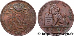 BELGIQUE 5 Centimes Léopold Ier 1850  TTB 