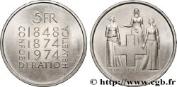 SCHWEIZ 5 Francs centenaire de la révision de la constitution 1974 Berne - B