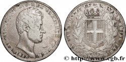 ITALY - KINGDOM OF SARDINIA - CHARLES-ALBERT 5 Lire  1848 Gênes