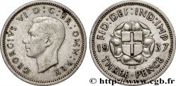 VEREINIGTEN KÖNIGREICH 3 Pence Georges VI  1937 