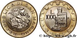 SAN MARINO 1000 Lire lion héraldique / le Palazzo Publico 1997 Rome - R
