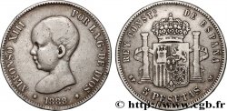 ESPAGNE 5 Pesetas 1888 Madrid