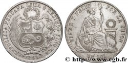 PERU 1 Sol “Liberté” assise 1869 