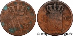 NETHERLANDS 1 Cent Guillaume Ier 1837 Utrecht