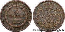 ITALIEN - KÖNIGREICH SARDINIEN -  KARL FELIX 5 Centesimi type au “L” 1826 Turin