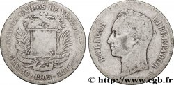 VENEZUELA 2 Bolivares Simon Bolivar 1905 Philadelphie