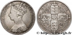 VEREINIGTEN KÖNIGREICH 1 Florin Victoria couronnée style gothique 1886 Londres