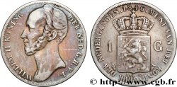 PAíSES BAJOS 1 Gulden Guillaume II, différent fleur de lys 1846 Utrecht