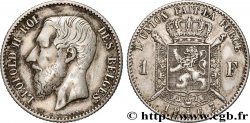 BÉLGICA 1 Franc Léopold II légende française 1867 