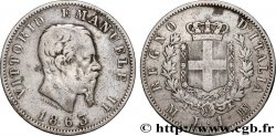 ITALY 1 Lire Victor Emmanuel II 1863 Milan